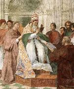 RAFFAELLO Sanzio Gregory IX Approving the Decretals oil painting